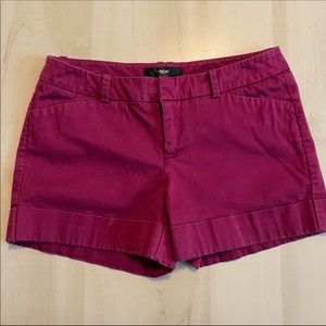 Mossimo Stretch Purple Chino Shorts Size 2